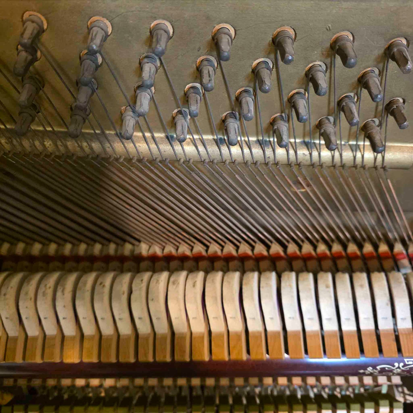 CURRENT SHOP WORK 1909 Conway 57" Wood Finish Commissioned Upright Piano