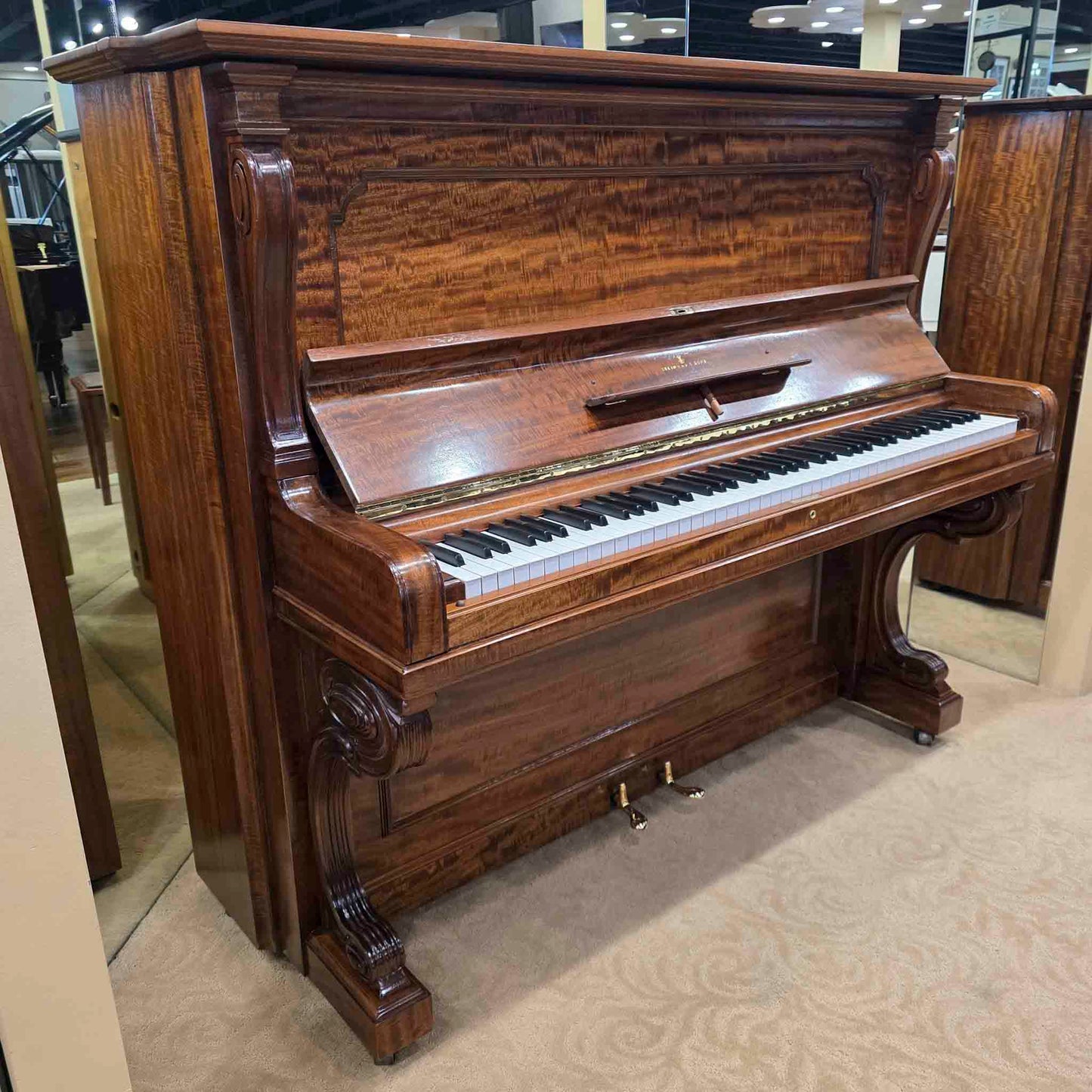 1910 Steinway & Sons 53" Walnut Finish Upright Piano