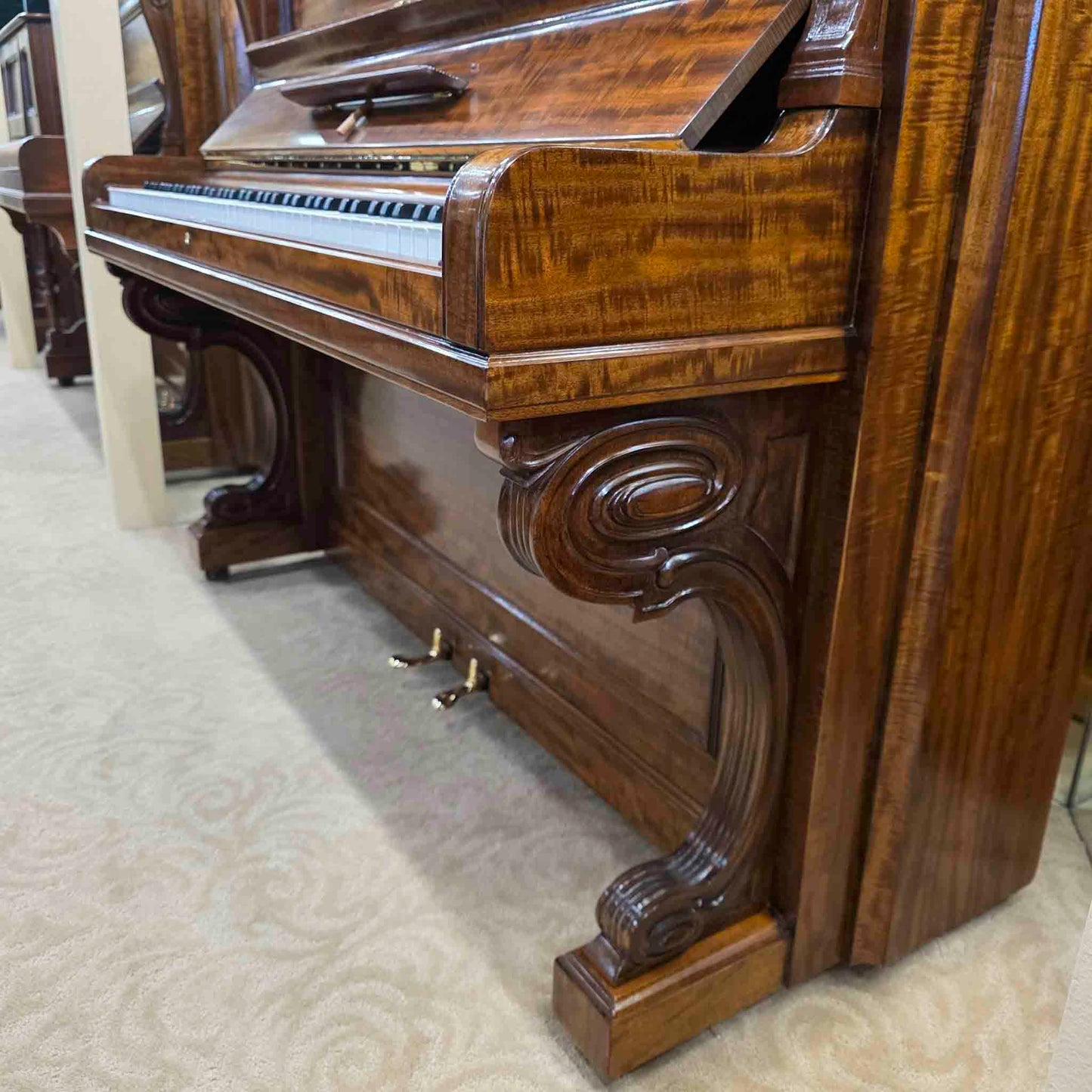 1910 Steinway & Sons 53" Walnut Finish Upright Piano