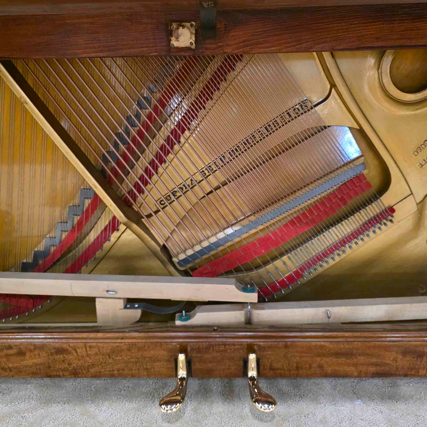 1910 Steinway & Sons 53" Walnut Finish Upright Piano
