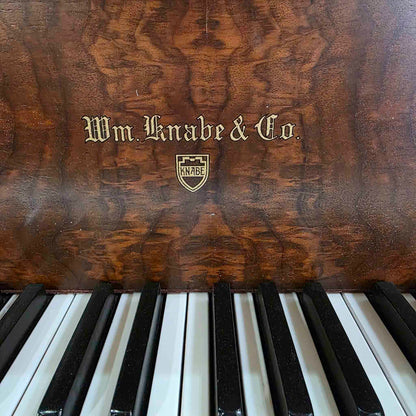 1942 Knabe 5' Wood Finish Baby Grand Piano with Self-Playing QRS System
