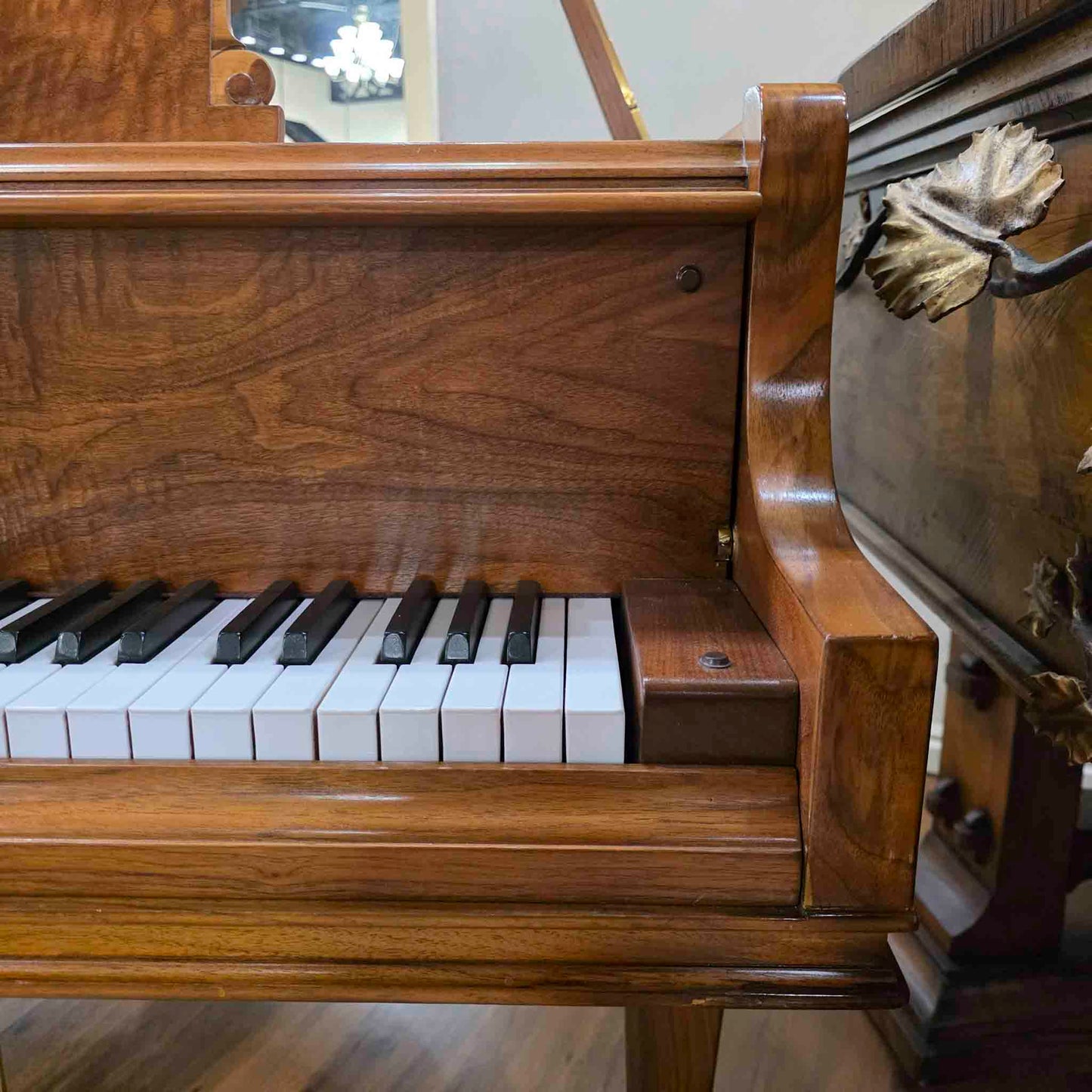 1942 Knabe 5' Wood Finish Baby Grand Piano with Self-Playing QRS System