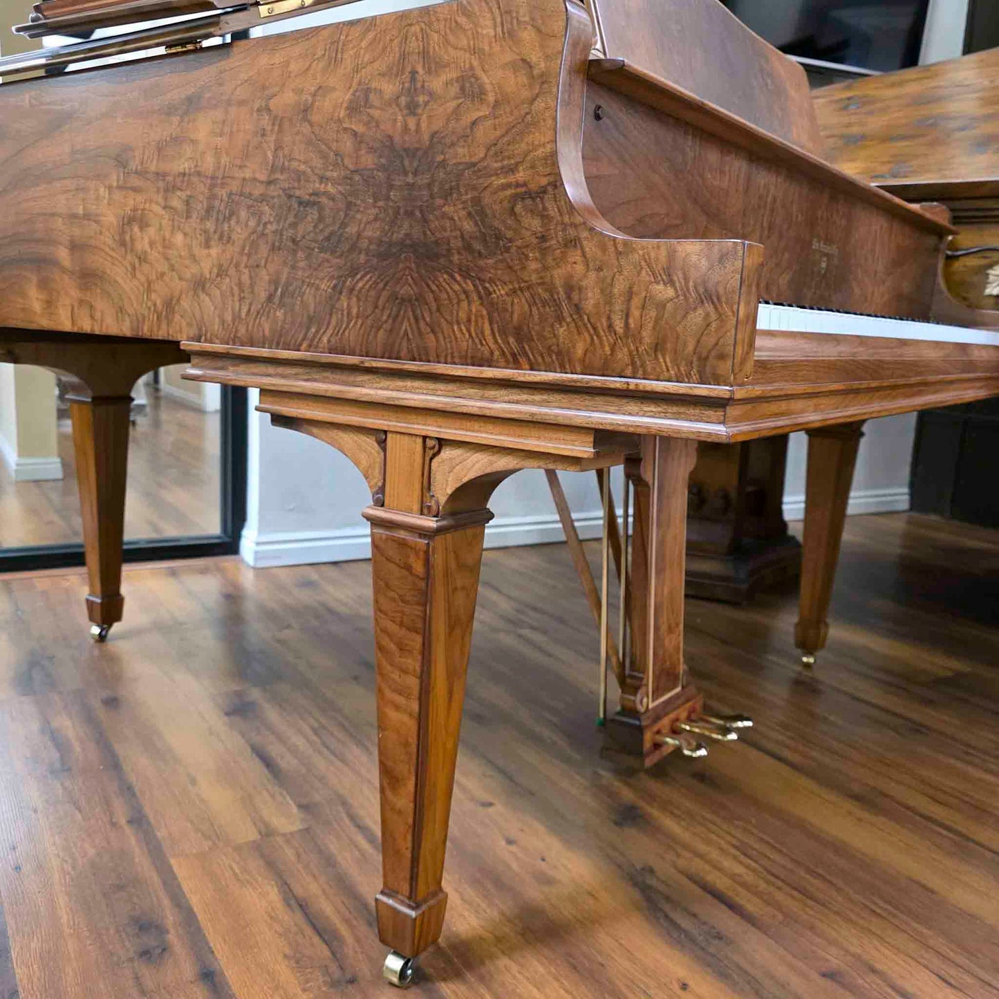 1942 Knabe 5' Wood Finish Baby Grand Piano with Self-Playing QRS System