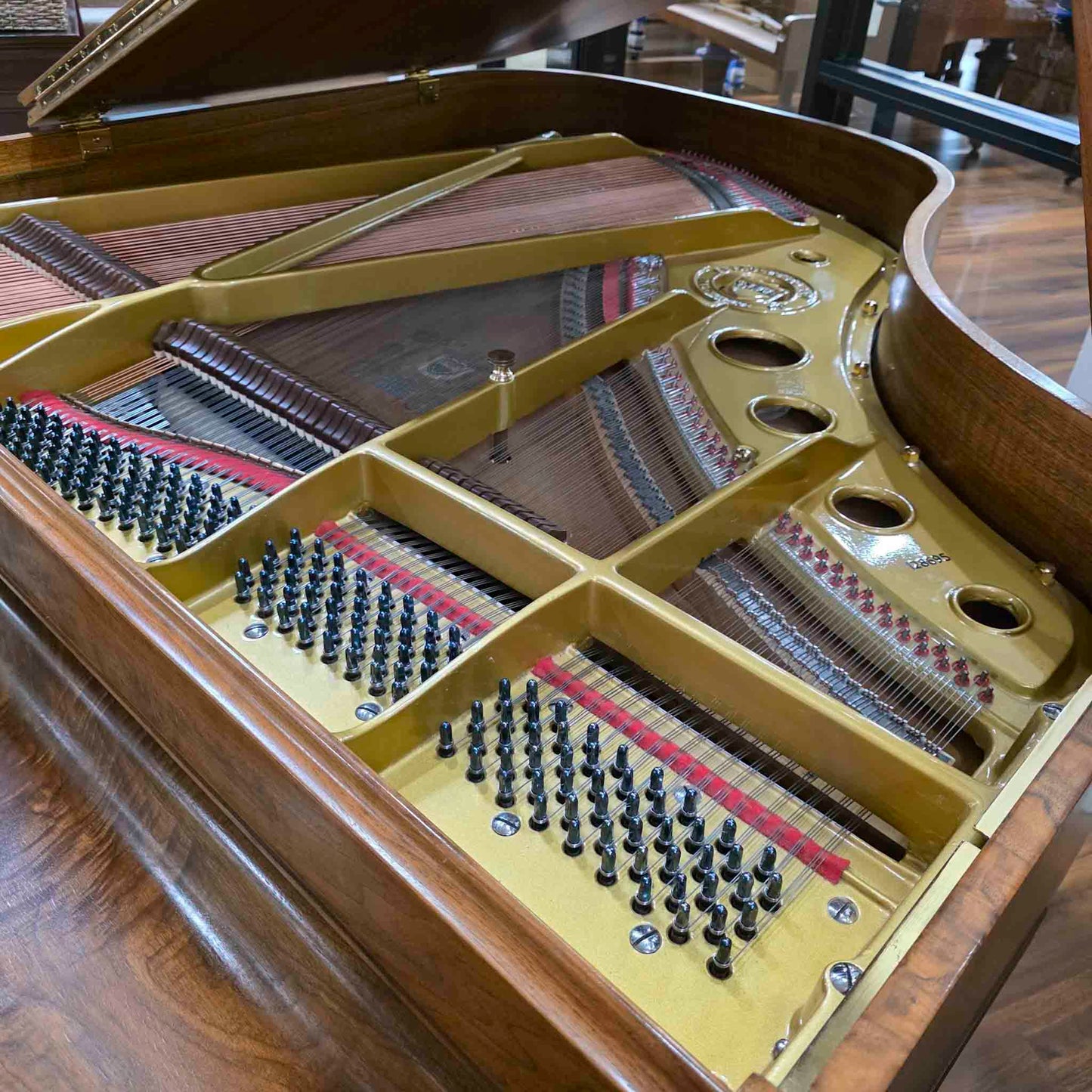 1942 Knabe 5' Wood Finish Baby Grand Piano with Self-Playing QRS System