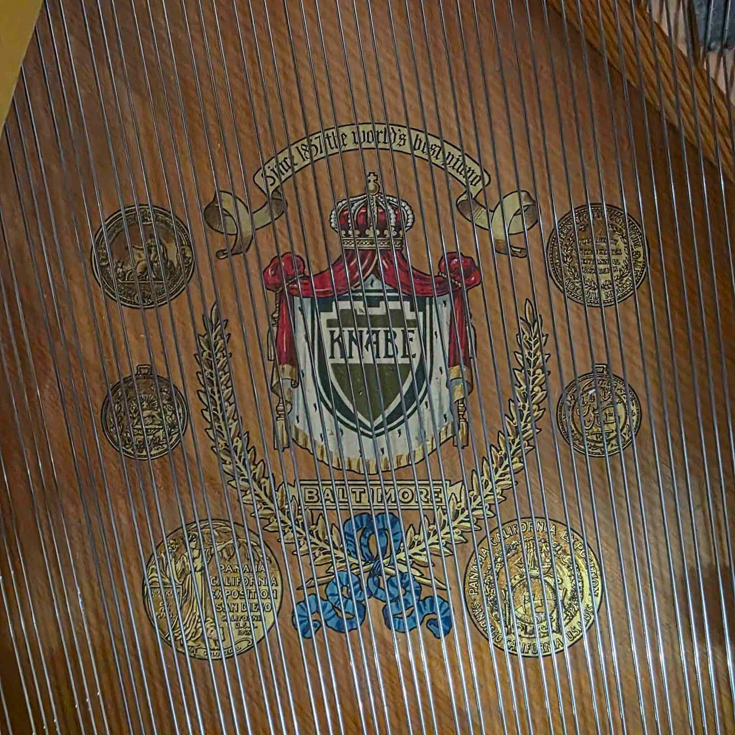 1942 Knabe 5' Wood Finish Baby Grand Piano with Self-Playing QRS System