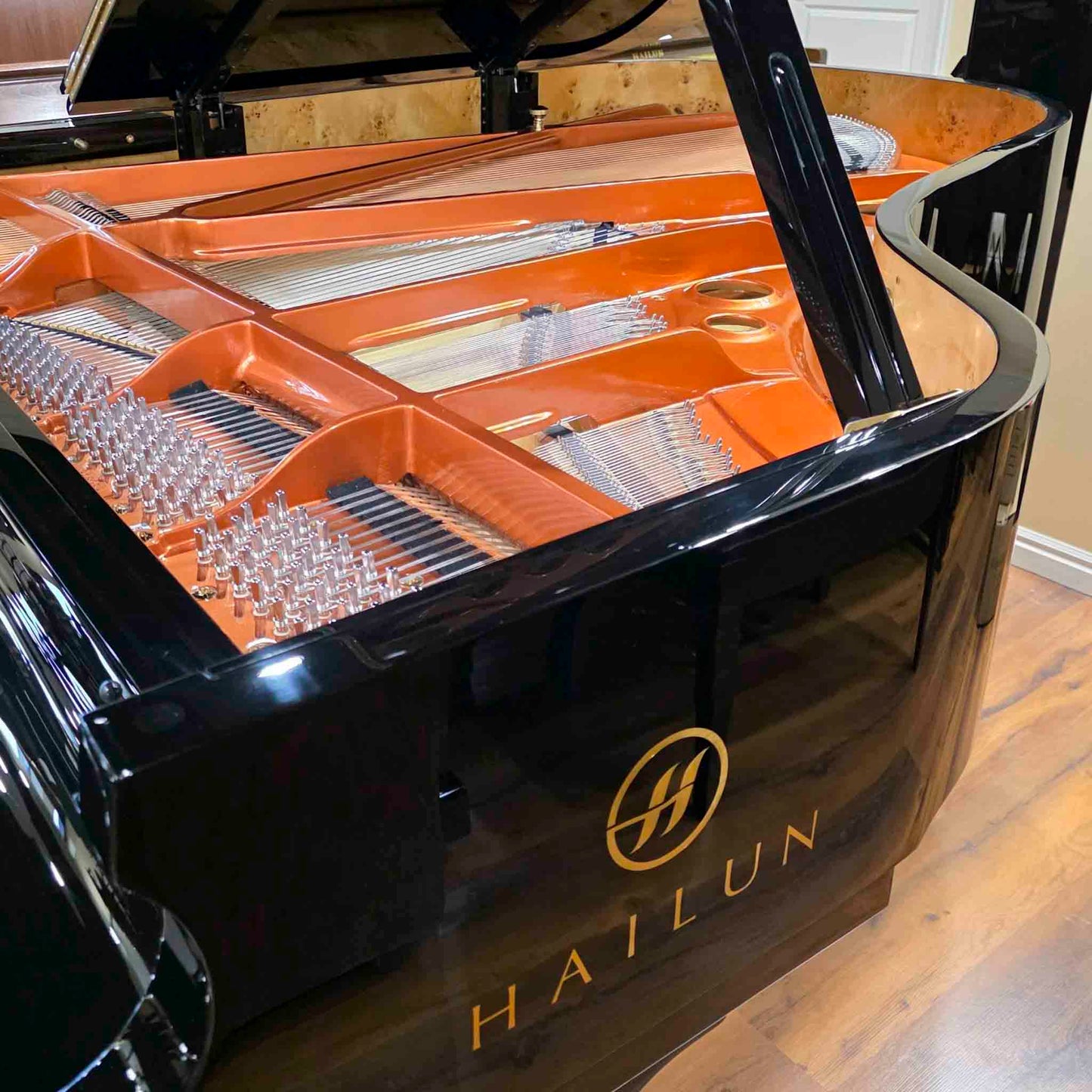 Hailun 198 6'6" Polished Black Grand Piano