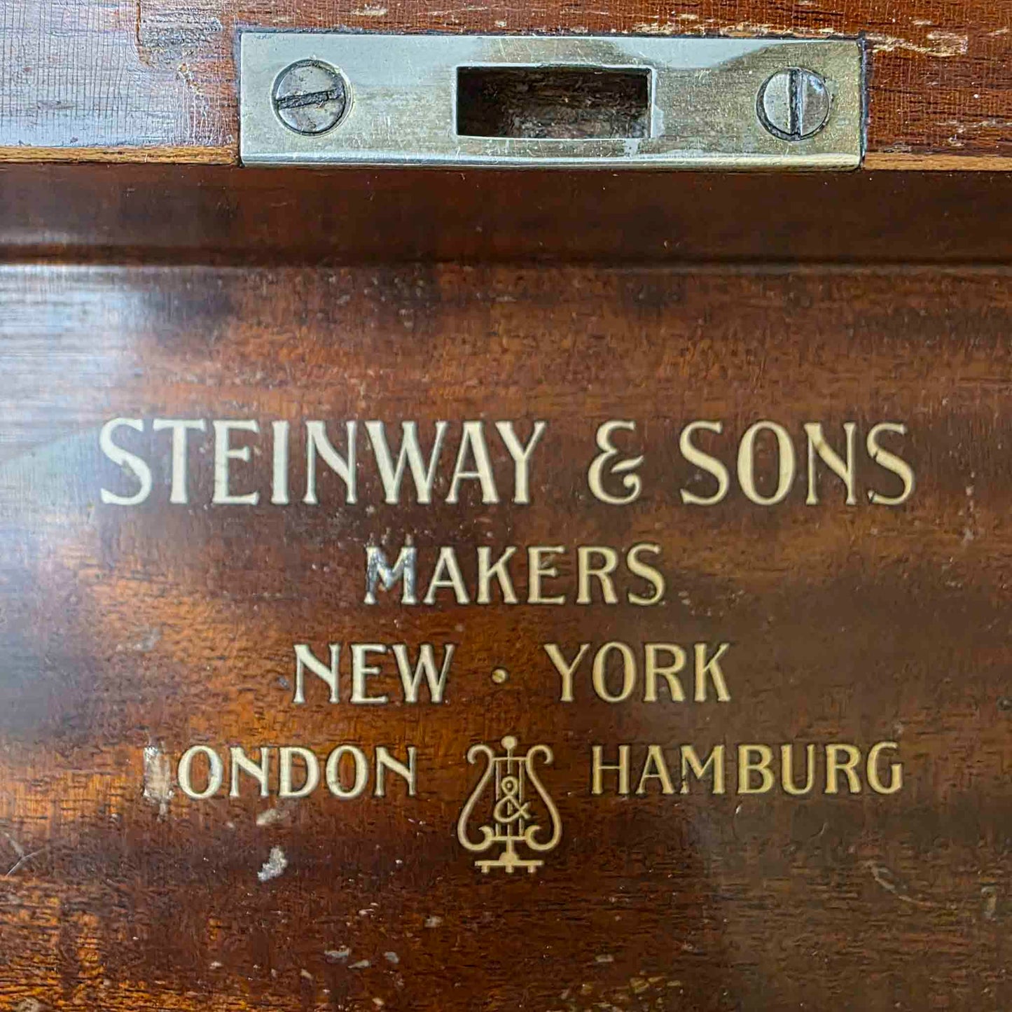 AVAILABLE TO RESTORE: CALL FOR CUSTOM PRICING - 1910 Steinway & Sons 53" Mahogany Finish Upright Piano