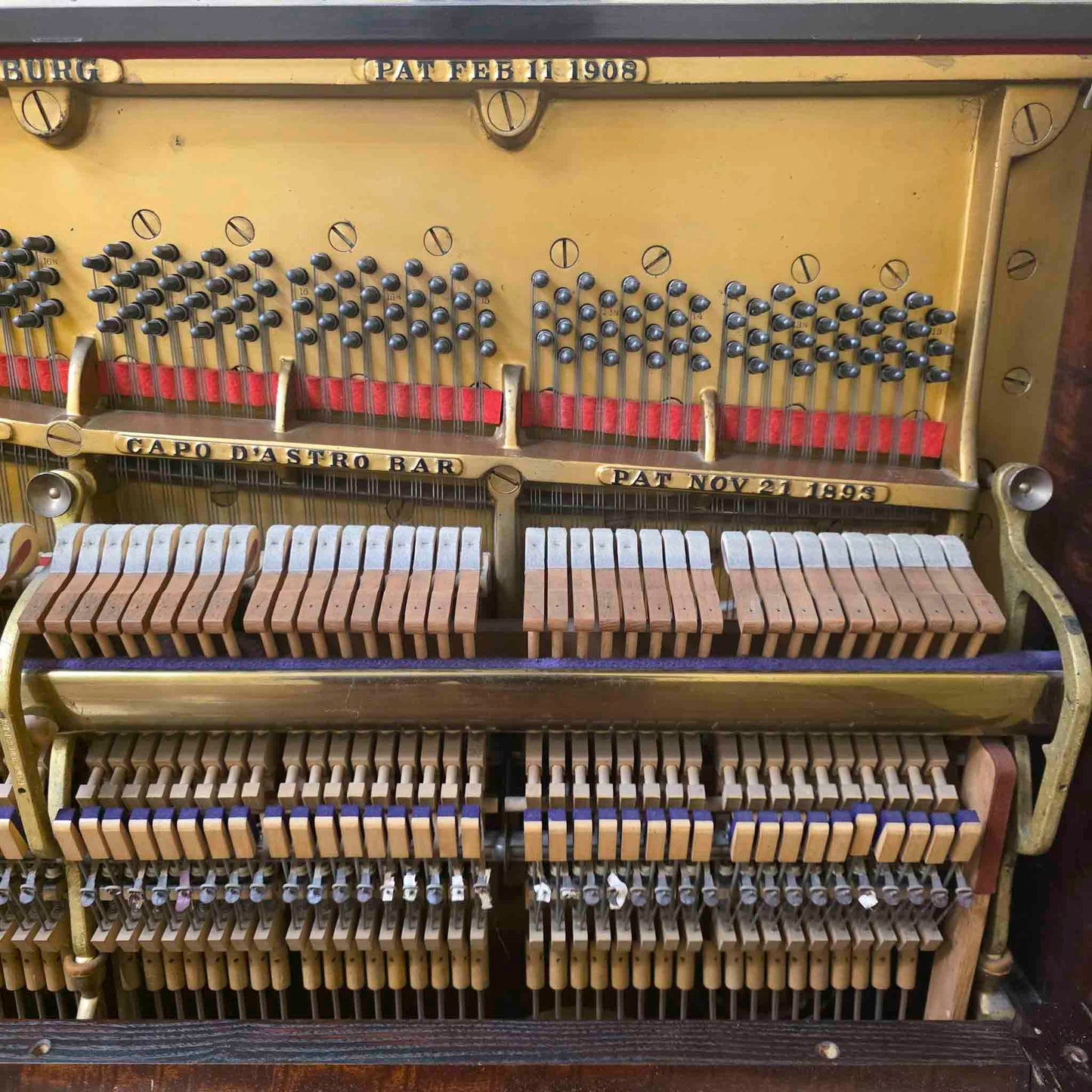 AVAILABLE TO RESTORE: CALL FOR CUSTOM PRICING - 1910 Steinway & Sons 53" Mahogany Finish Upright Piano