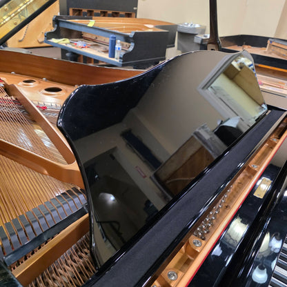 HEIRLOOM RESTORATION 2001 Yamaha C3 6'1" Polished Black Commissioned Grand Piano with Self-Playing QRS System