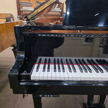 HEIRLOOM RESTORATION 2001 Yamaha C3 6'1" Polished Black Commissioned Grand Piano with Self-Playing QRS System