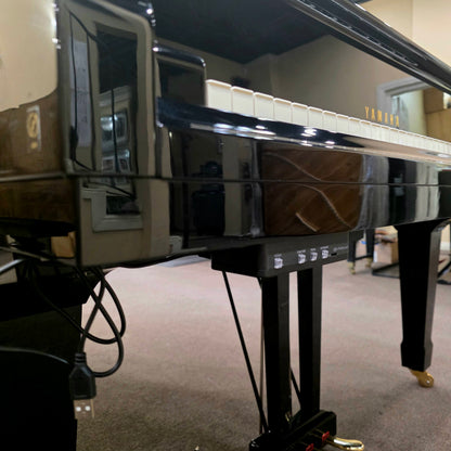 HEIRLOOM RESTORATION 2001 Yamaha C3 6'1" Polished Black Commissioned Grand Piano with Self-Playing QRS System