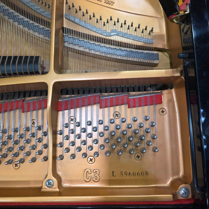 HEIRLOOM RESTORATION 2001 Yamaha C3 6'1" Polished Black Commissioned Grand Piano with Self-Playing QRS System