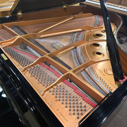 HEIRLOOM RESTORATION 2001 Yamaha C3 6'1" Polished Black Commissioned Grand Piano with Self-Playing QRS System