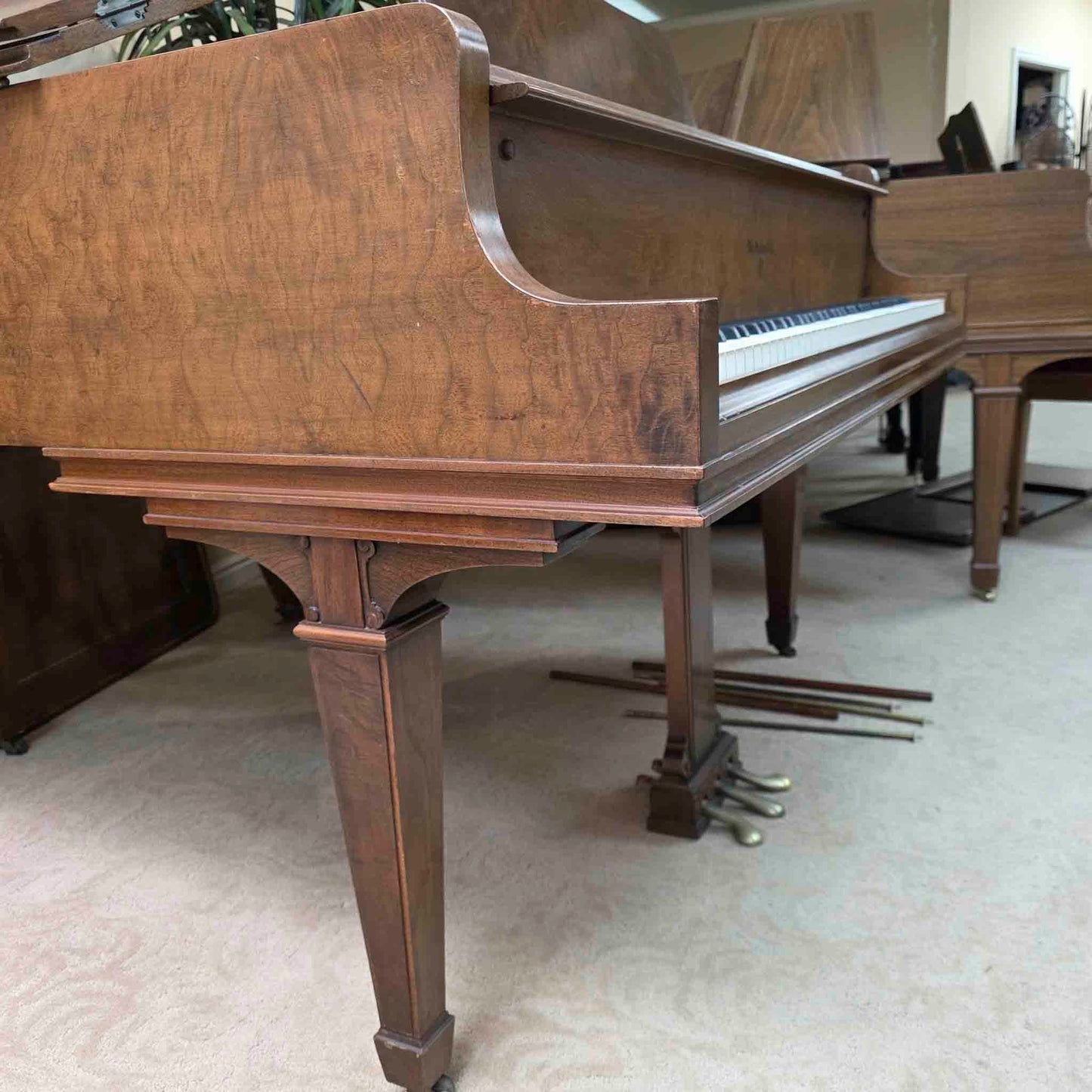 AVAILABLE TO RESTORE: CALL FOR CUSTOM PRICING - 1947 Knabe 5'1" Wood Finish Baby Grand Piano