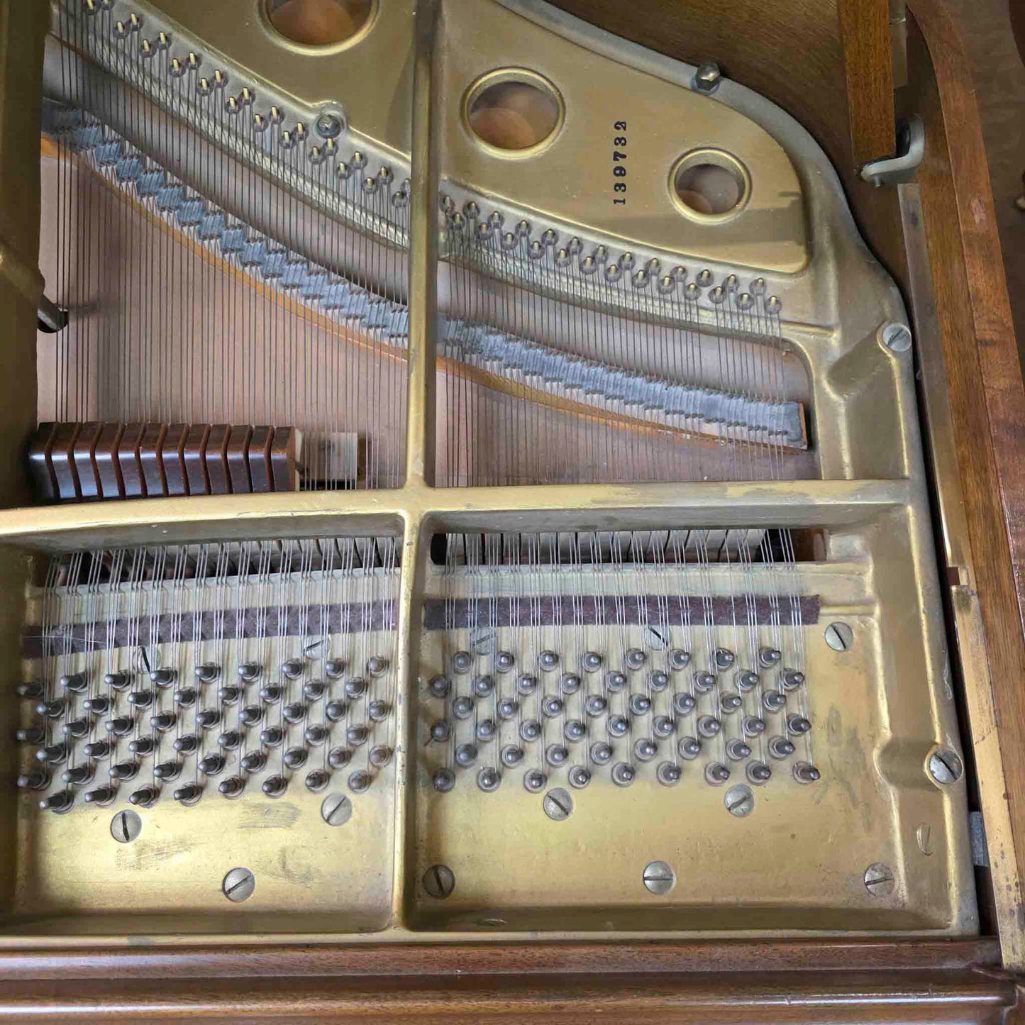 AVAILABLE TO RESTORE: CALL FOR CUSTOM PRICING - 1947 Knabe 5'1" Wood Finish Baby Grand Piano