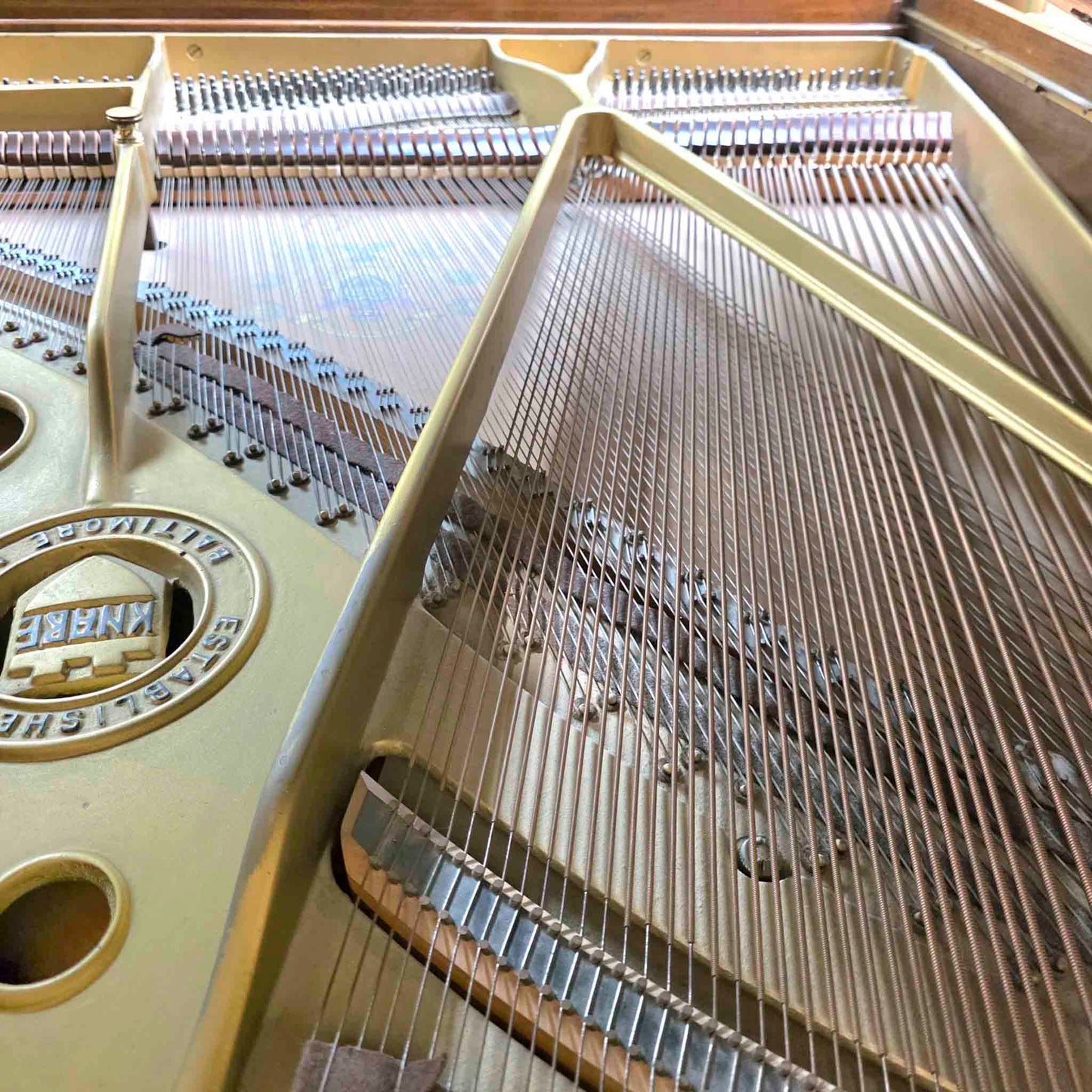 AVAILABLE TO RESTORE: CALL FOR CUSTOM PRICING - 1947 Knabe 5'1" Wood Finish Baby Grand Piano