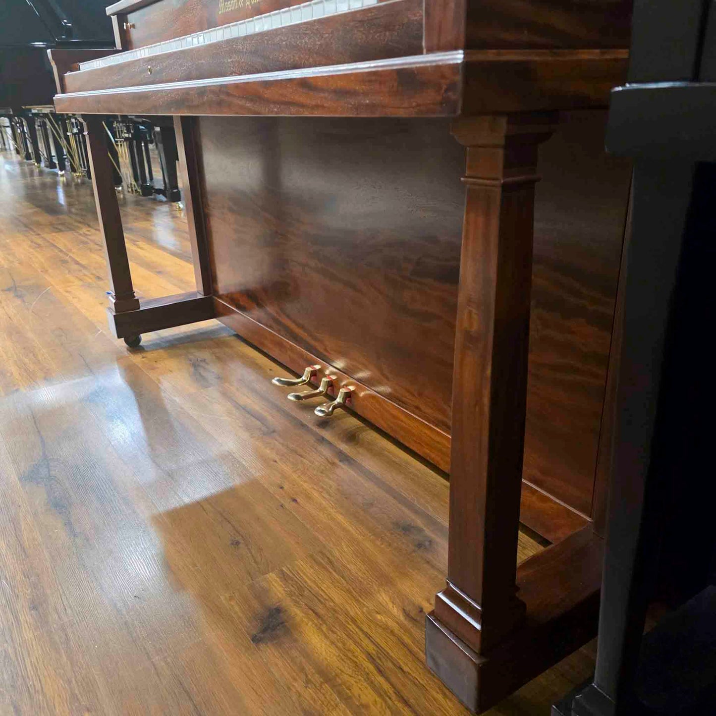 1915 Mason & Hamlin Satin Mahogany Wood Finish 51.5" Upright Piano