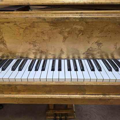 CURRENT SHOP WORK 1918 Hazelton Bros 5'3" Wood Finish "Gold Leaf" Commissioned Grand Piano