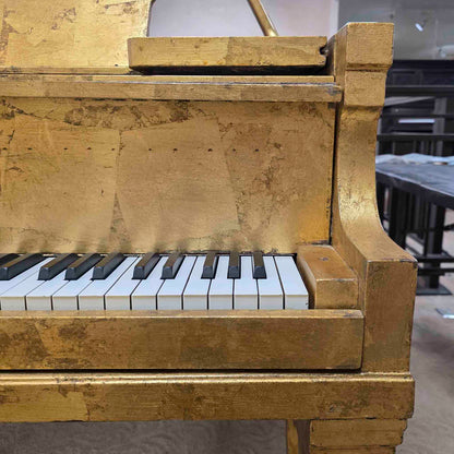 CURRENT SHOP WORK 1918 Hazelton Bros 5'3" Wood Finish "Gold Leaf" Commissioned Grand Piano