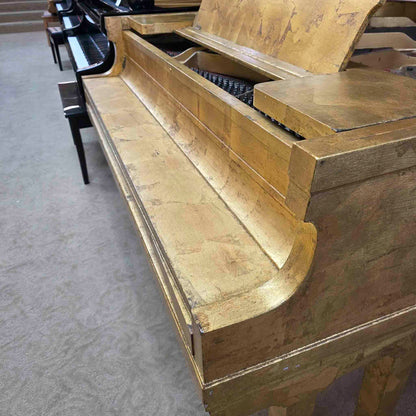 CURRENT SHOP WORK 1918 Hazelton Bros 5'3" Wood Finish "Gold Leaf" Commissioned Grand Piano