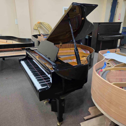 CURRENT SHOP WORK 2004 Weber WG-150 4'11" Polished Black Commissioned Baby Grand Player Piano