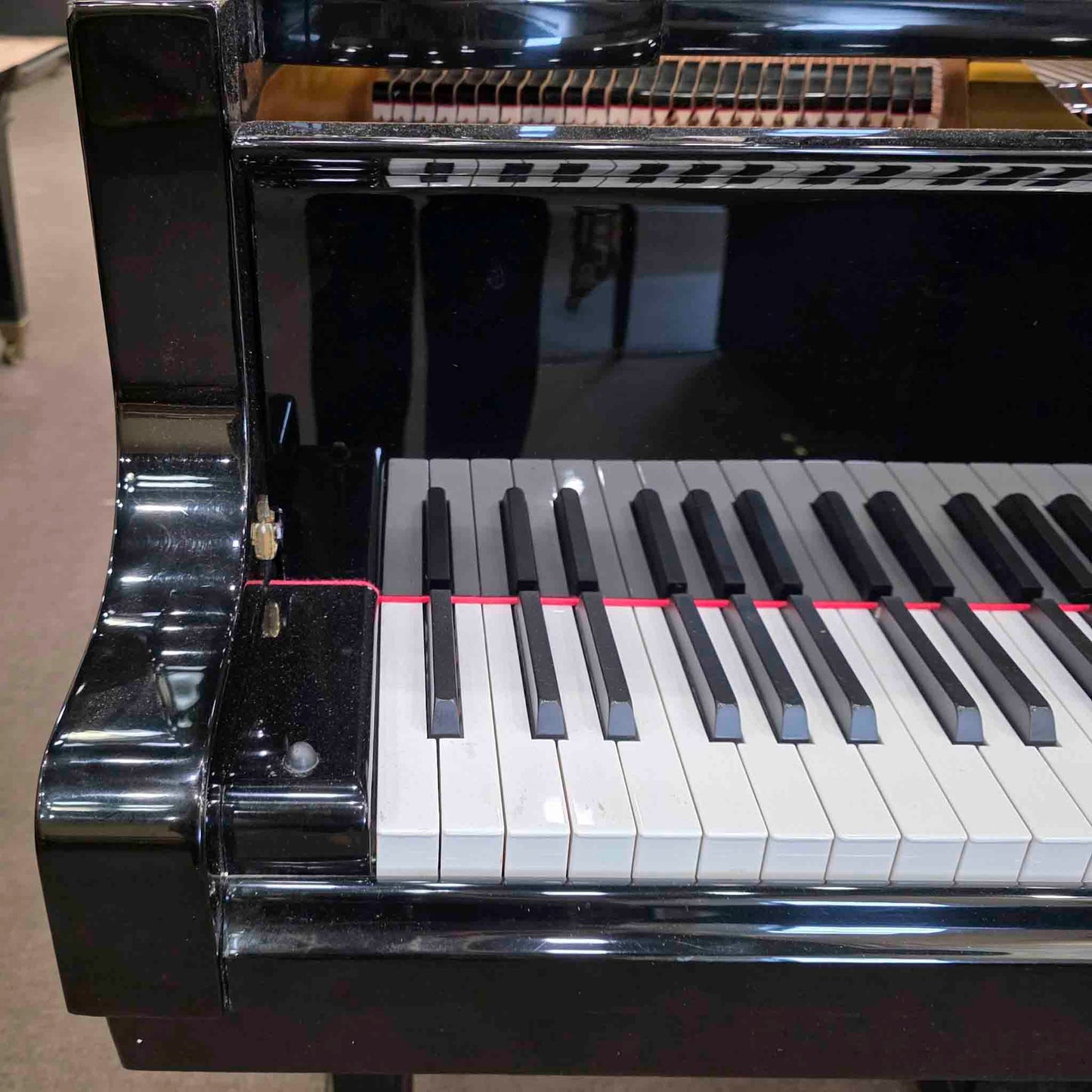 CURRENT SHOP WORK 2004 Weber WG-150 4'11" Polished Black Commissioned Baby Grand Player Piano