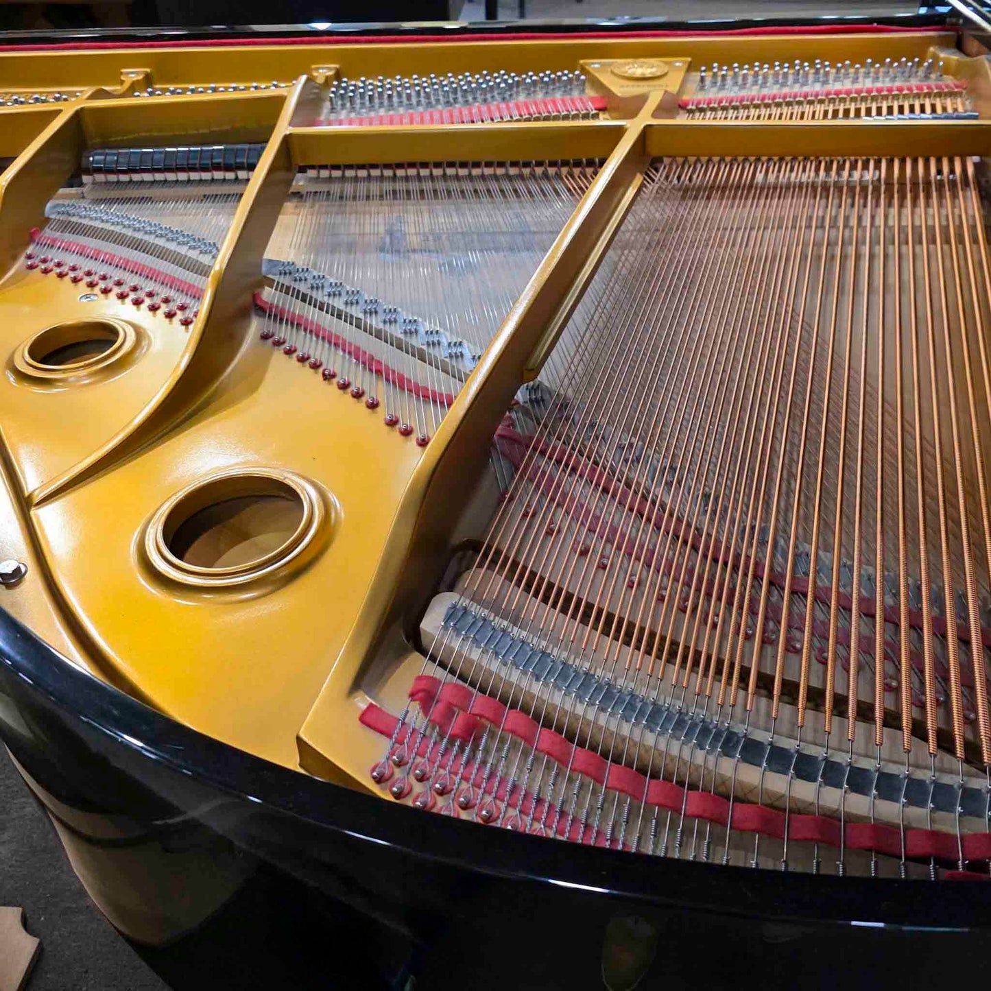 CURRENT SHOP WORK 2004 Weber WG-150 4'11" Polished Black Commissioned Baby Grand Player Piano