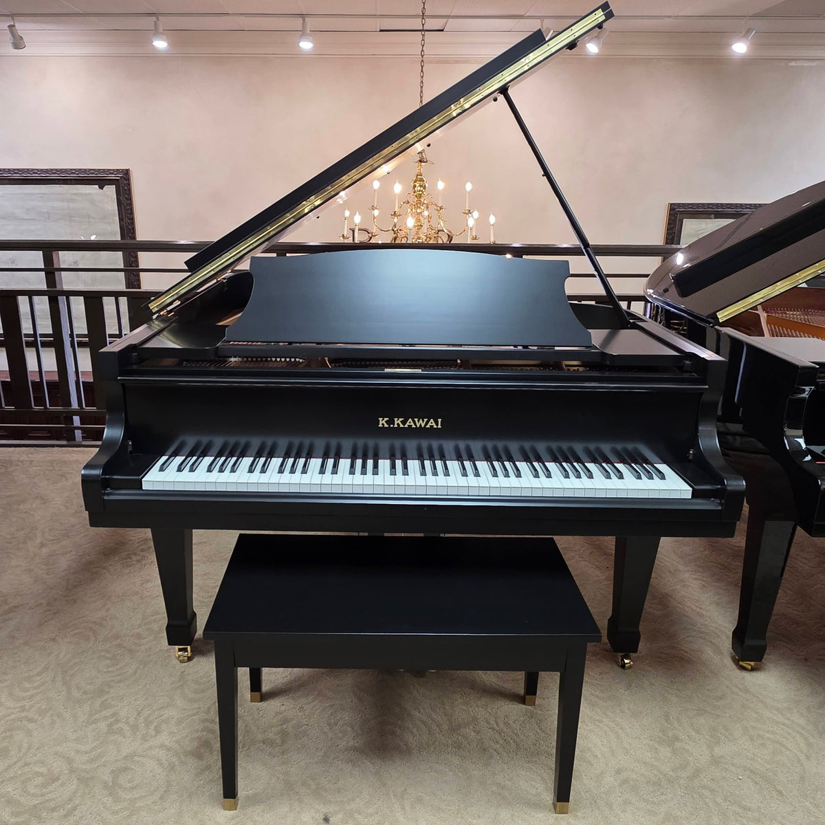 1982 Kawai KG-3D 5'10" Satin Black Grand Piano