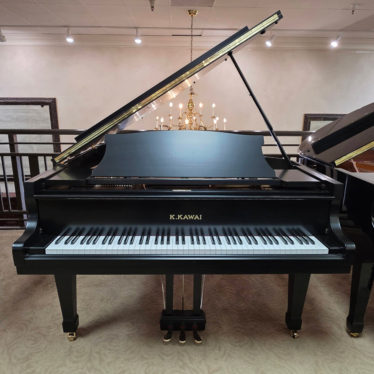 1982 Kawai KG-3D 5'10" Satin Black Grand Piano