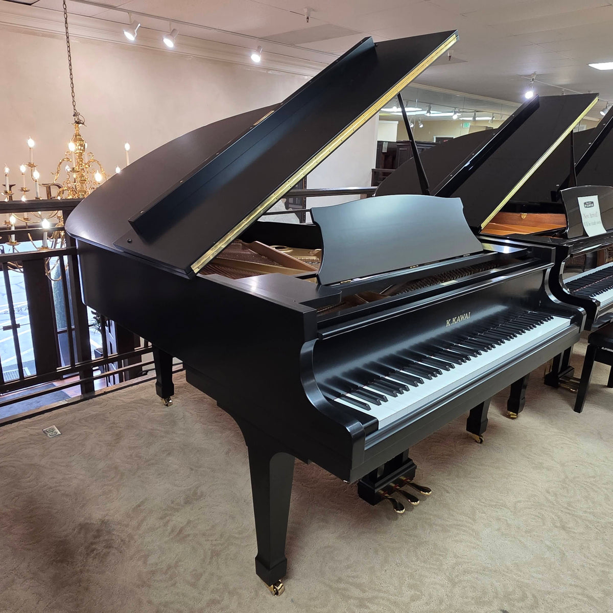 1982 Kawai KG-3D 5'10" Satin Black Grand Piano