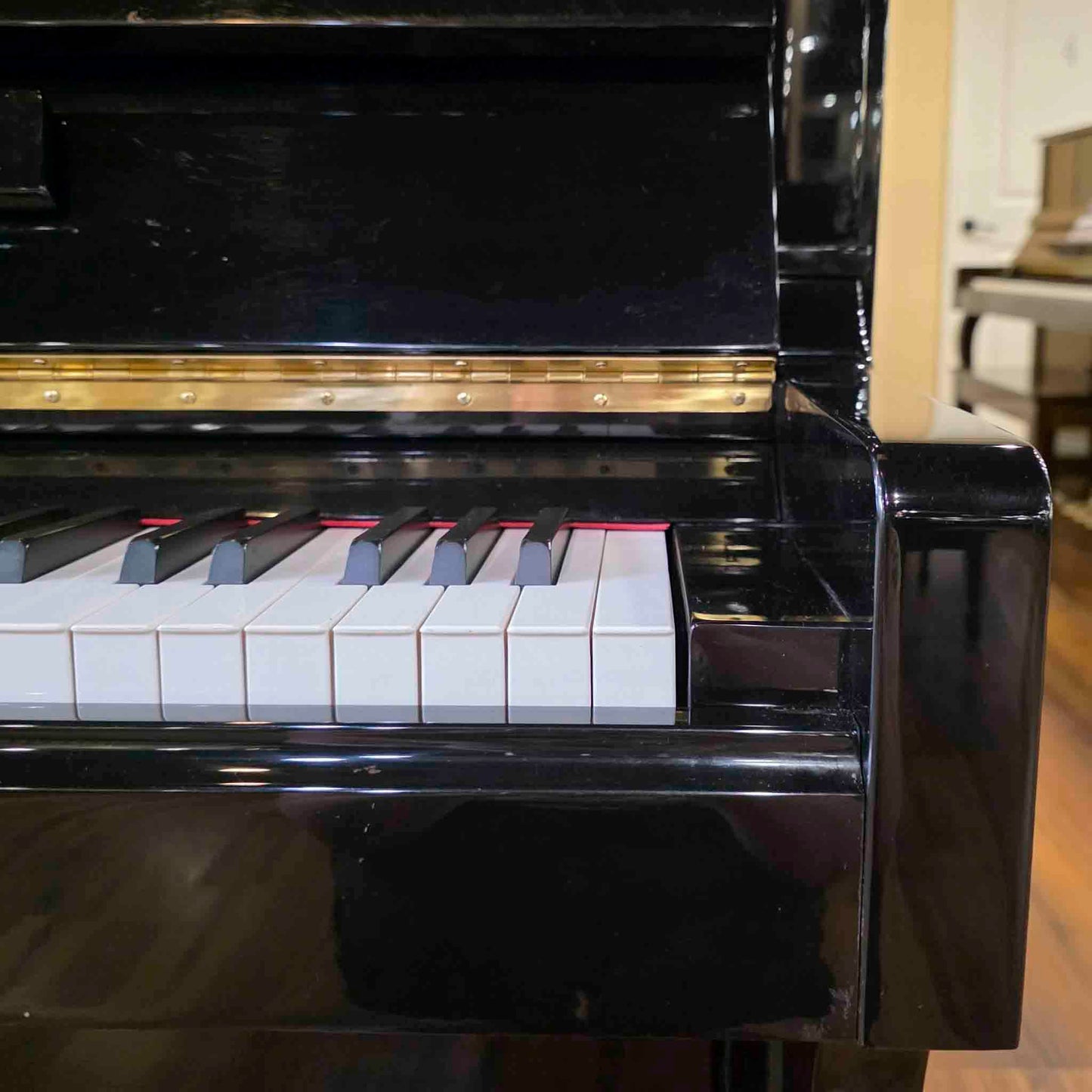 2015 Cline 121 48" Polished Black Upright Piano