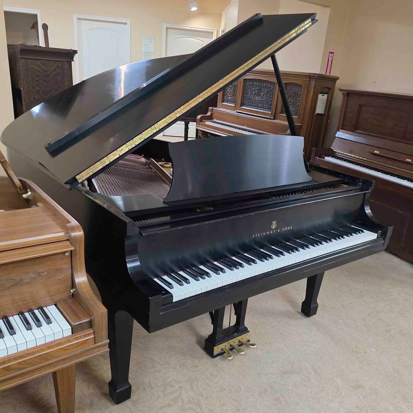 HEIRLOOM RESTORATION 1983 Steinway & Sons Model L 5'10" Satin Black Commissioned Grand Piano