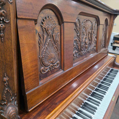 CURRENT SHOP WORK 1893 Cable 60" Wood Finish Commissioned Upright Piano
