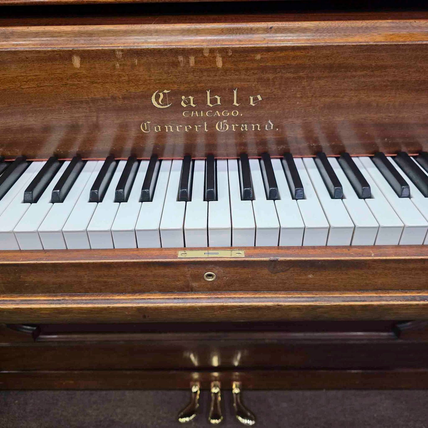 CURRENT SHOP WORK 1893 Cable 60" Wood Finish Commissioned Upright Piano