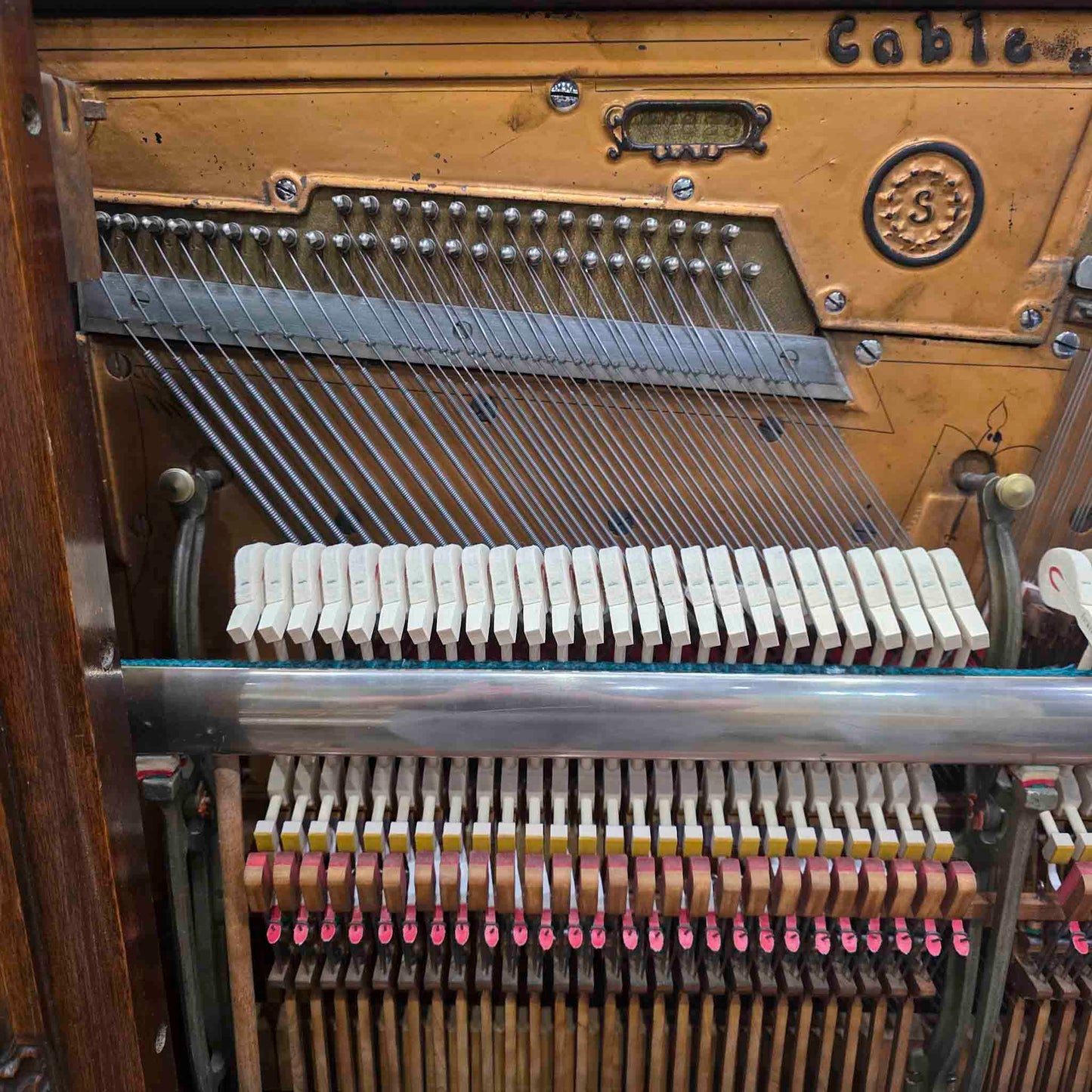 CURRENT SHOP WORK 1893 Cable 60" Wood Finish Commissioned Upright Piano