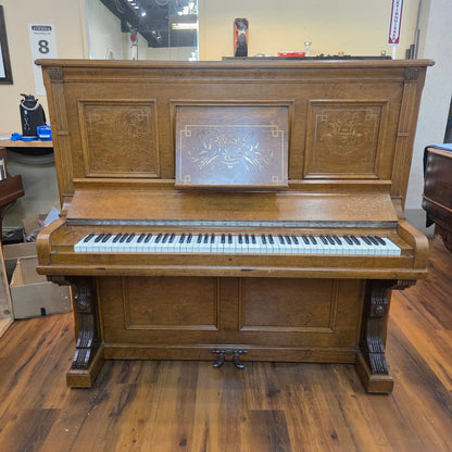 CURRENT SHOP WORK 1886 Conover Bros Wood Finish Commissioned Upright Piano