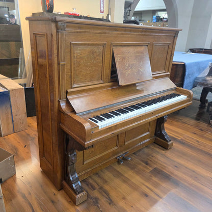 CURRENT SHOP WORK 1886 Conover Bros Wood Finish Commissioned Upright Piano photo 3