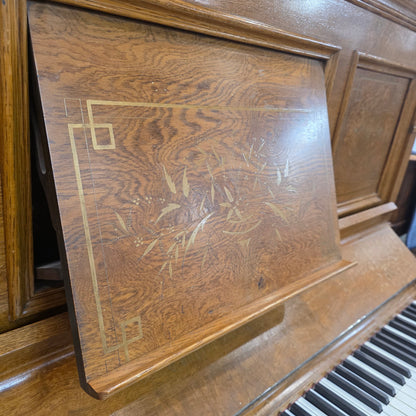 CURRENT SHOP WORK 1886 Conover Bros Wood Finish Commissioned Upright Piano photo 4