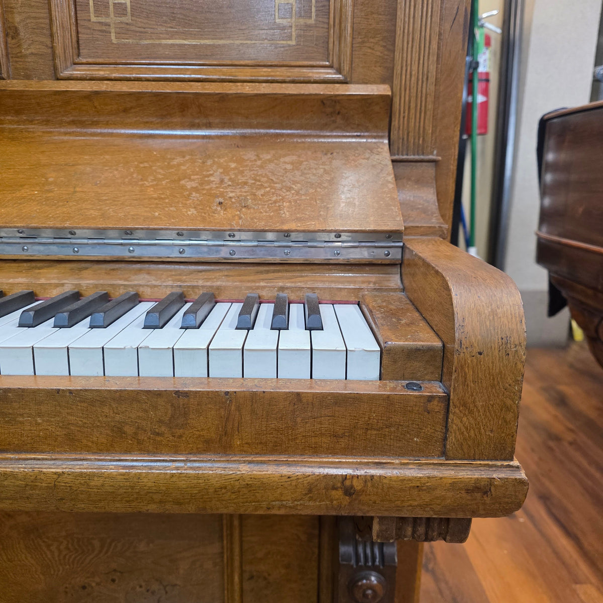 CURRENT SHOP WORK 1886 Conover Bros Wood Finish Commissioned Upright Piano photo 7