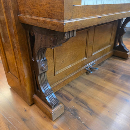 CURRENT SHOP WORK 1886 Conover Bros Wood Finish Commissioned Upright Piano photo 10