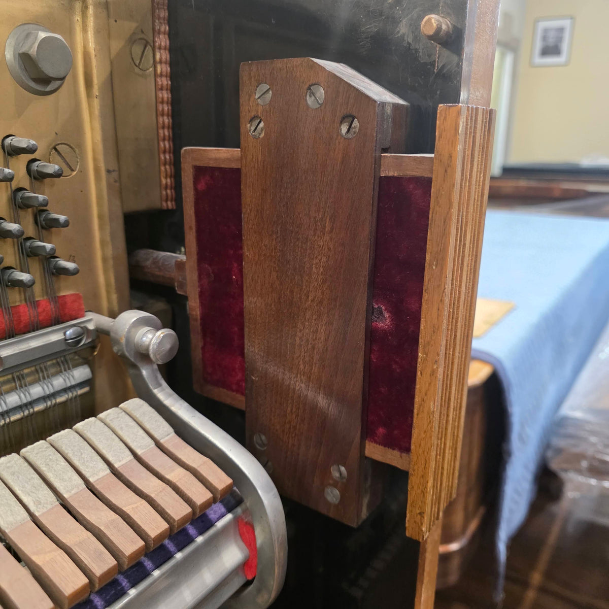 CURRENT SHOP WORK 1886 Conover Bros Wood Finish Commissioned Upright Piano photo 13