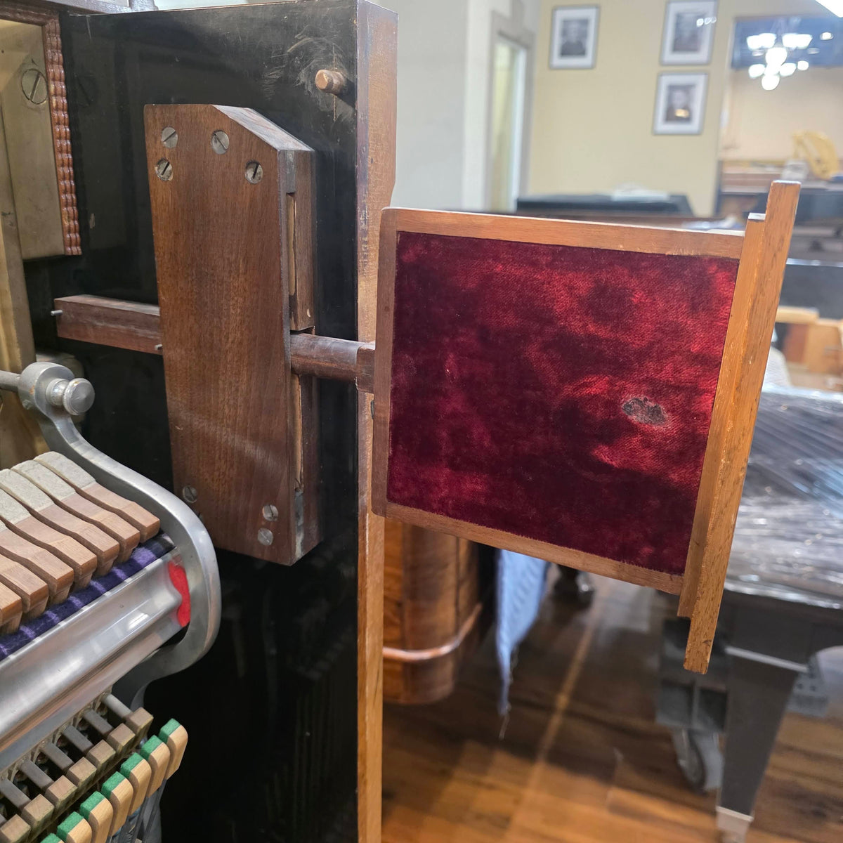 CURRENT SHOP WORK 1886 Conover Bros Wood Finish Commissioned Upright Piano photo 14