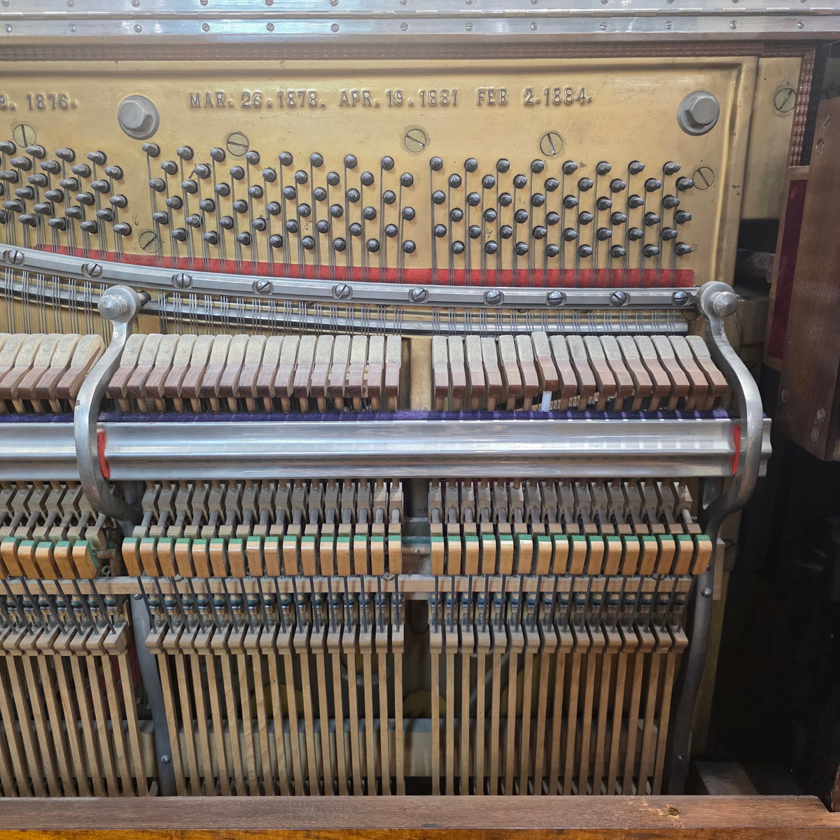 CURRENT SHOP WORK 1886 Conover Bros Wood Finish Commissioned Upright Piano photo 17
