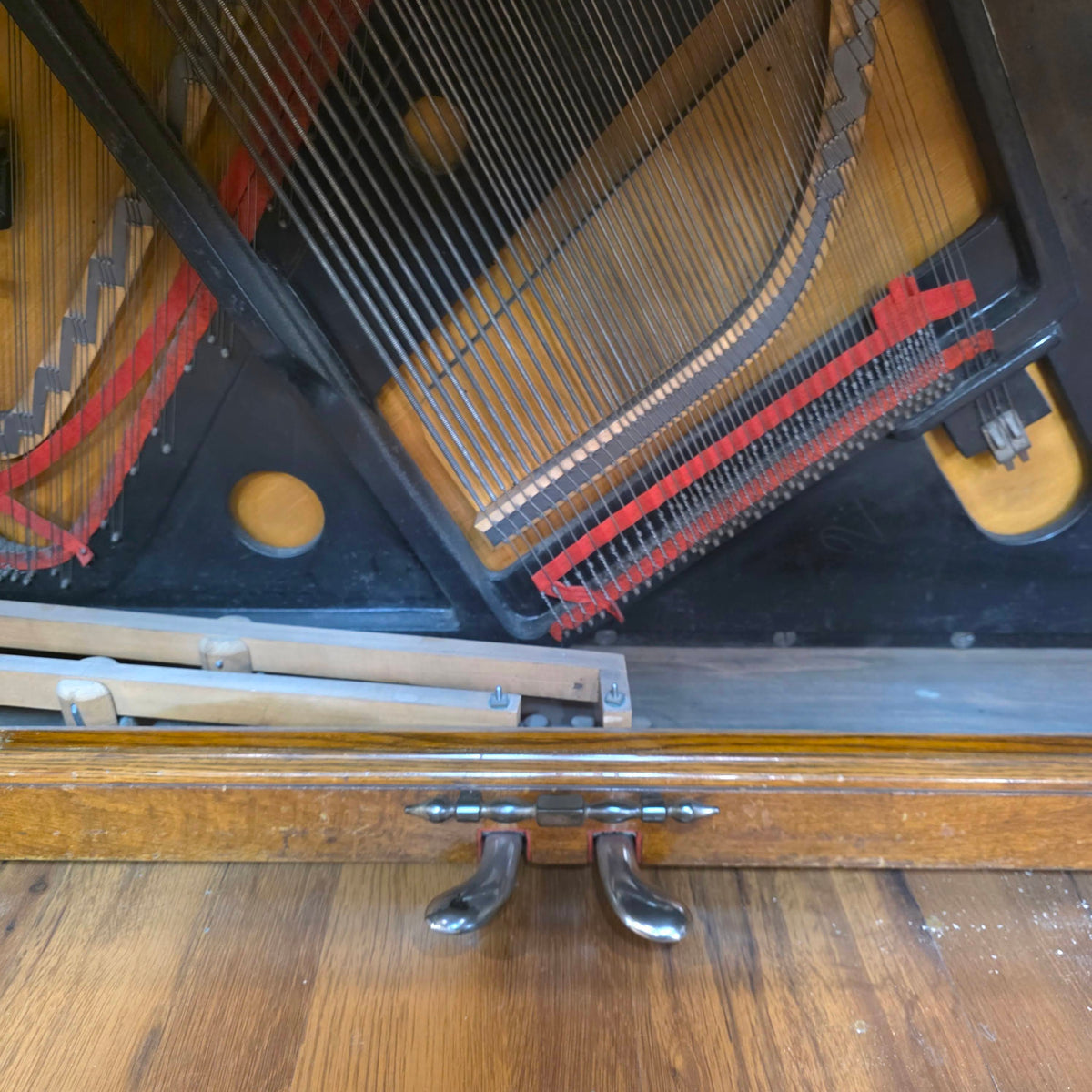 CURRENT SHOP WORK 1886 Conover Bros Wood Finish Commissioned Upright Piano photo 20