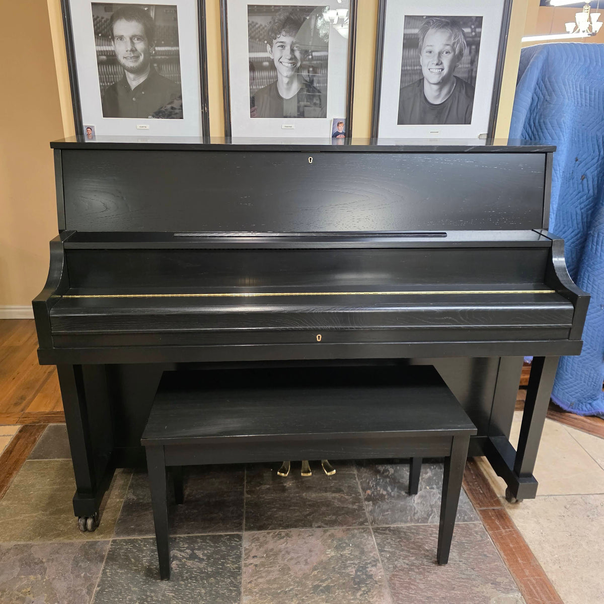 SOLD 2004 Yamaha P22 45" Satin Black Studio Piano
