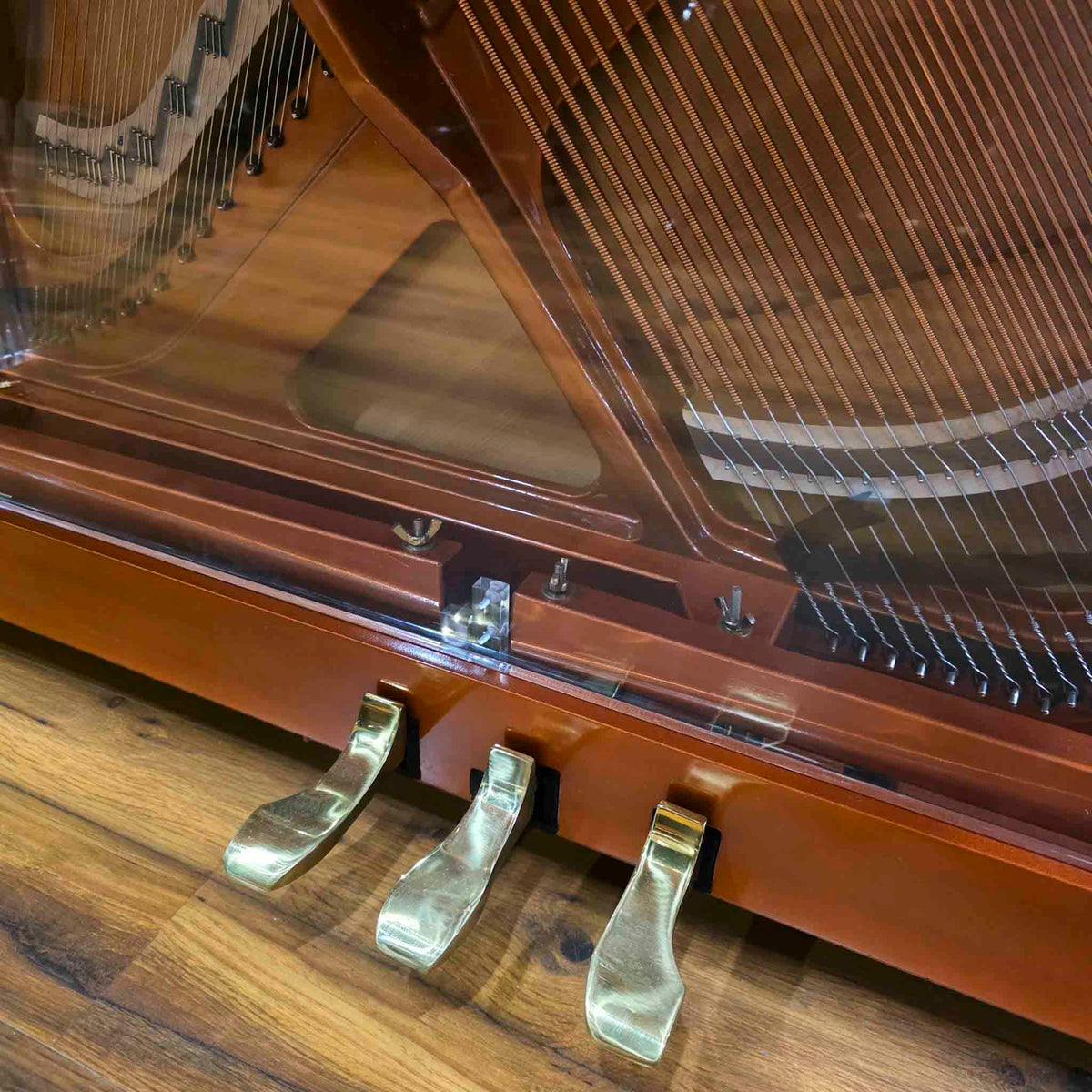 SOLD Hailun HU-125A  49.5" Custom Crystal Upright Piano with Self-Playing QRS System