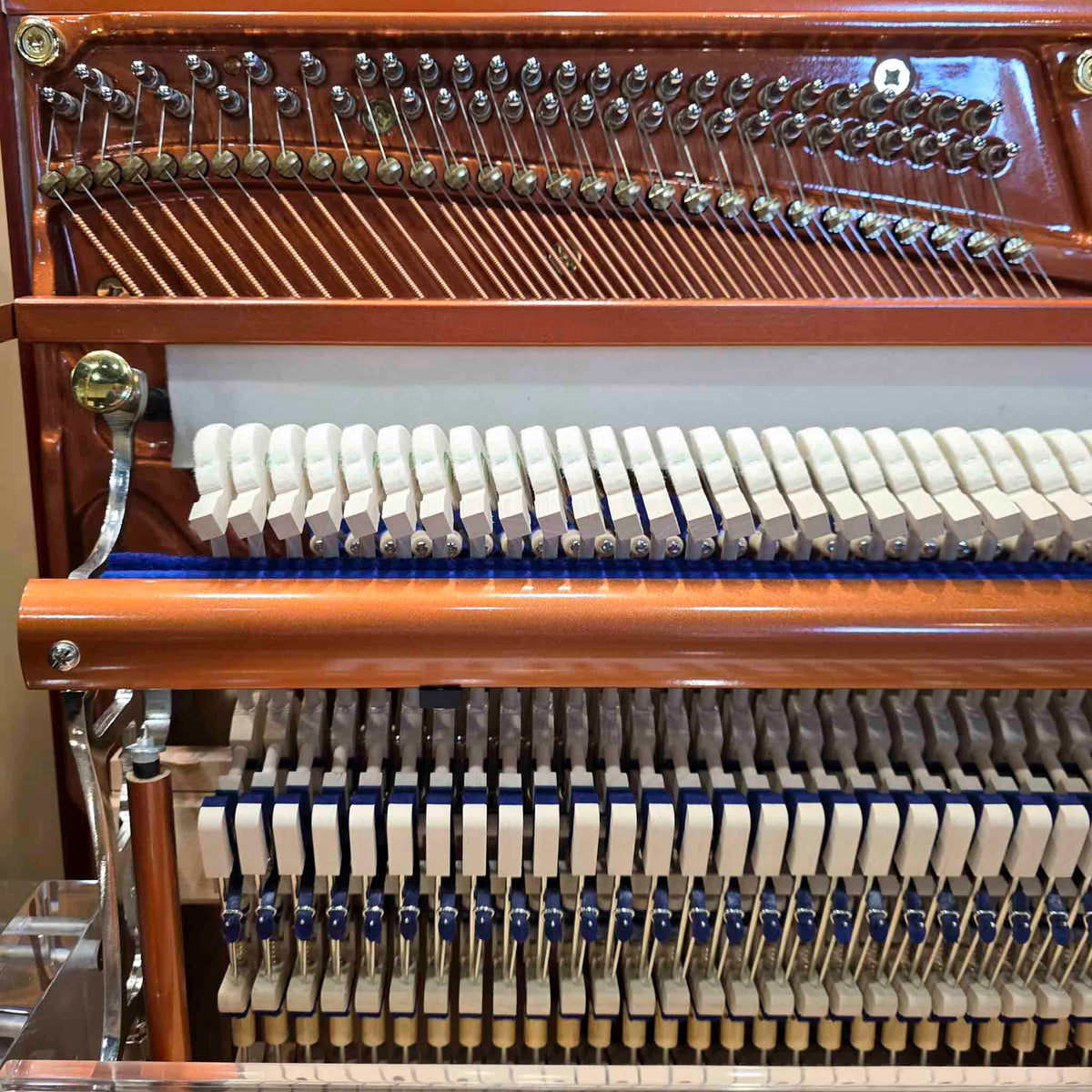 SOLD Hailun HU-125A  49.5" Custom Crystal Upright Piano with Self-Playing QRS System