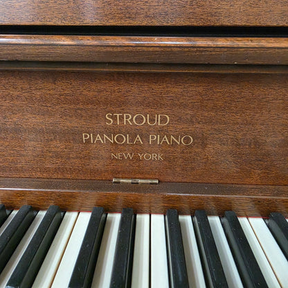 CURRENT SHOP WORK 1933 Stroud 54.5" Wood Finish Commissioned Upright Vintage Player Piano photo 5
