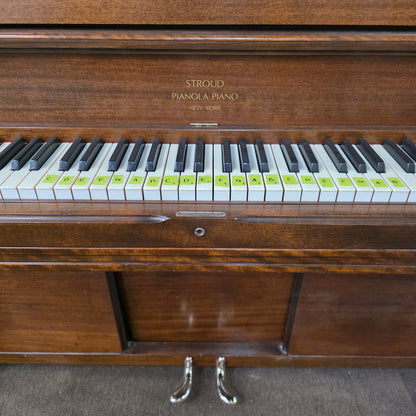 CURRENT SHOP WORK 1933 Stroud 54.5" Wood Finish Commissioned Upright Vintage Player Piano photo 6