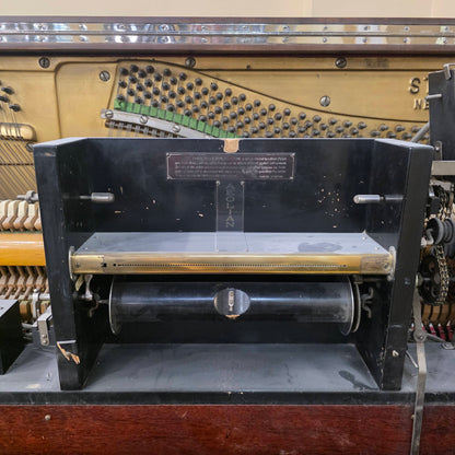 CURRENT SHOP WORK 1933 Stroud 54.5" Wood Finish Commissioned Upright Vintage Player Piano photo 13